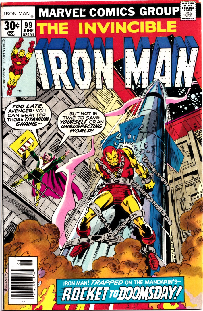 The Invincible Iron Man comic book cover